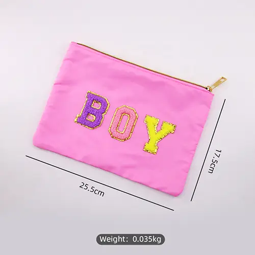 New Travel Nylon Stduents Korean Style Wholesale Letter Nylon Makeup Bags